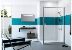 Drzwi VITALLE GARDA 1200 x 1900 mm srebrne połysk